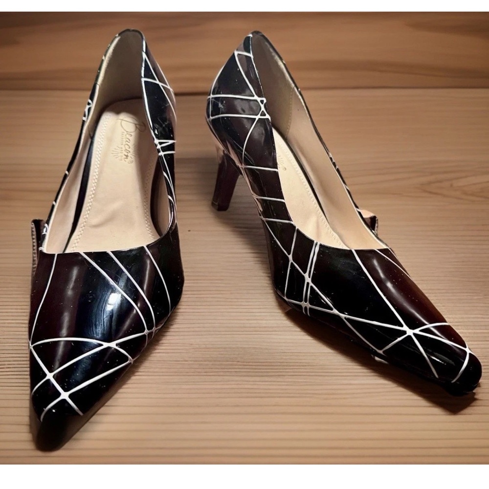 🖤BEACON🖤 FASHION AND FIT 3” HEEL PATENT LEATHER POINTED PUMPS NWOB - Picture 8 of 14